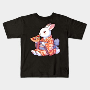 Pizza rabbit Kids T-Shirt